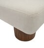 Solara Fabric Bench In White Colour
