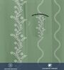 Solara Sage Green Embroidery Cotton Curtains for Door Pack of 1