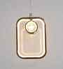 Solaria Gold Iron Hanging Light | Inbuilt LED | without Bulb | Eliante