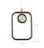Solaria Gold Iron Hanging Light | Inbuilt LED | without Bulb | Eliante