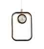 Solaria Gold Iron Hanging Light | Inbuilt LED | without Bulb | Eliante