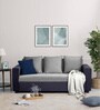 Wakefit Solatio Fabric 3 Seater Sofa In Anchor Grey & Cloud Grey Colour