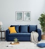 Wakefit Solatio Fabric 3 Seater Sofa In Dark Blue Colour