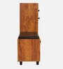 SoleFit 16-Pairs Shoe Cabinet In Tan Finish With Seating