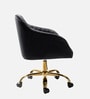 Solemn Sungger Velvet Guest Chairs In Black Colour