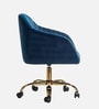 Solemn Sungger Velvet Guest Chairs In Blue  Colour