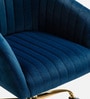 Solemn Sungger Velvet Guest Chairs In Blue  Colour