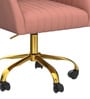 Solemn Sungger Velvet Guest Chairs In Pink  Colour