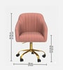 Solemn Sungger Velvet Guest Chairs In Pink  Colour