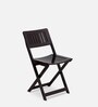 Soli Folding Chair (Set of 2) in Brown Colour