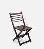 Soli Folding Chair (Set of 2) in Brown Colour