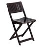 Soli Folding Chair (Set of 2) in Brown Colour