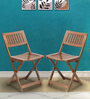 Soli Folding Chair (Set of 2) in Teak Colour