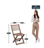 Soli Folding Chair (Set of 2) in Teak Colour