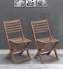 Soli Folding Chair (Set of 2) in Teak Colour