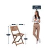 Soli Folding Chair (Set of 2) in Teak Colour