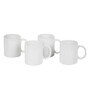 Solid 300ml White Ceramic (Set of 4) Coffee Mug