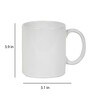 Solid 300ml White Ceramic (Set of 4) Coffee Mug