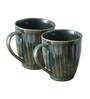 Solid 300ml Green & Blue Ceramic (Set of 2) Coffee Mug