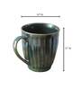 Solid 300ml Green & Blue Ceramic (Set of 2) Coffee Mug