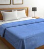 Blue Cotton 90x90 Single Bed Duvet Cover