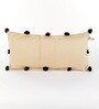 Beige Solid Silk 7 x 14 Inches Cushion Covers (Set of 2)