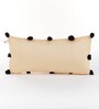 Beige Solid Silk 7 x 14 Inches Cushion Covers (Set of 2)