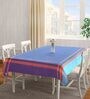 Solid Blue (90x60) Cotton Table Cover