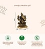 Golden Solid Brass Ganesh Ji Idol