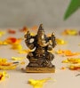 Golden Solid Brass Ganesh Ji Idol