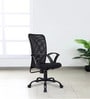 Solid Breathable Mesh Ergonomic Chair In Black Colour
