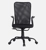 Solid Breathable Mesh Ergonomic Chair In Black Colour