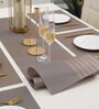 Geometric Brown (18 x12) PVC Table Linen (Set of 7)