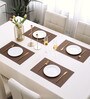 Solid Brown (18x12) PVC Table Placemat (Set of 4)