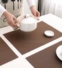 Solid Brown (18x12) PVC Table Placemat (Set of 4)