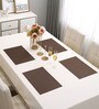 Solid Brown (18x12) PVC Table Placemat (Set of 4)