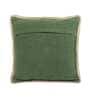 Green Solid Cotton 16 x 16 Inches Cushion Cover