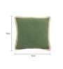 Green Solid Cotton 16 x 16 Inches Cushion Cover