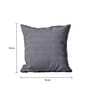 Grey Solid Cotton 16x16 Inches Cushion Cover