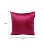 Plum Solid Silk Blend 16 x 16 Inches Cushion Cover