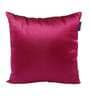 Plum Solid Silk Blend 16 x 16 Inches Cushion Cover