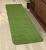 Plain Solid Polyester 6 X 1 Feet Machine Made Bedside Runner