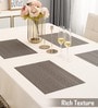 Solid Grey (18x12) PVC Table Placemat (Set of 4)