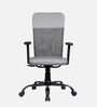 Solid Breathable Mesh  Ergonomic Chair In Grey Colour