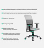 Solid Breathable Mesh  Ergonomic Chair In Grey Colour