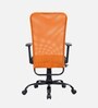 Solid Breathable Mesh  Ergonomic Chair In Orange Colour