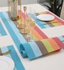 Striped Multicolor (18 x12) PVC Table Linen (Set of 5)