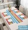 Striped Multicolor (18 x12) PVC Table Linen (Set of 5)