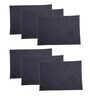Solid Navy Blue (13 x 19) Cotton (Set of 6) Placemats