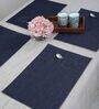 Solid Navy Blue (13 x 19) Cotton (Set of 6) Placemats